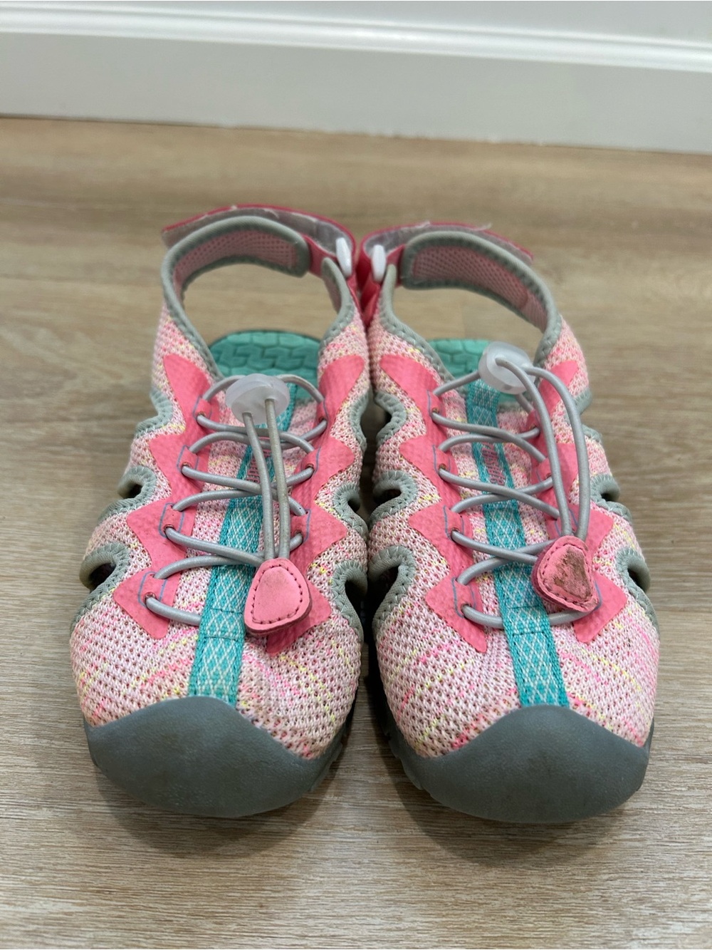 Northside Kids Pink & Teal Athletic Sandals size 3